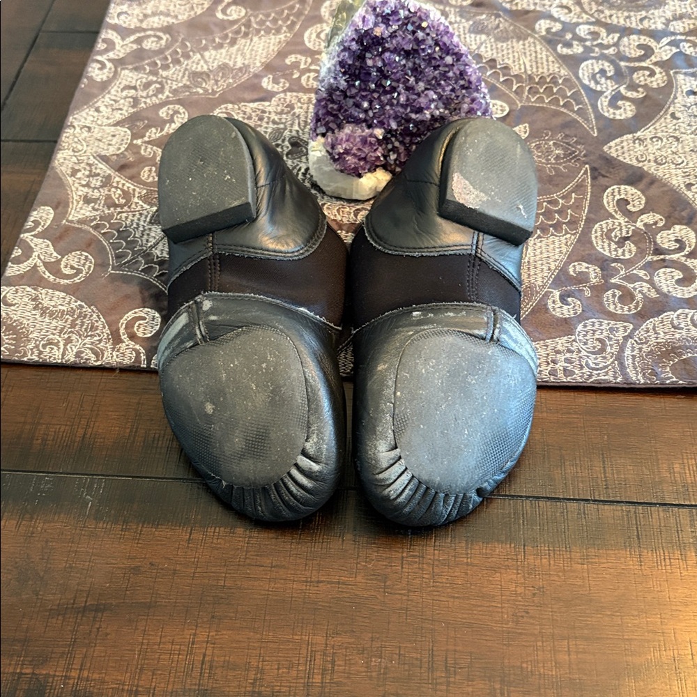 Capezio Black Leather Slip-On Shoes - Picture 2 of 3